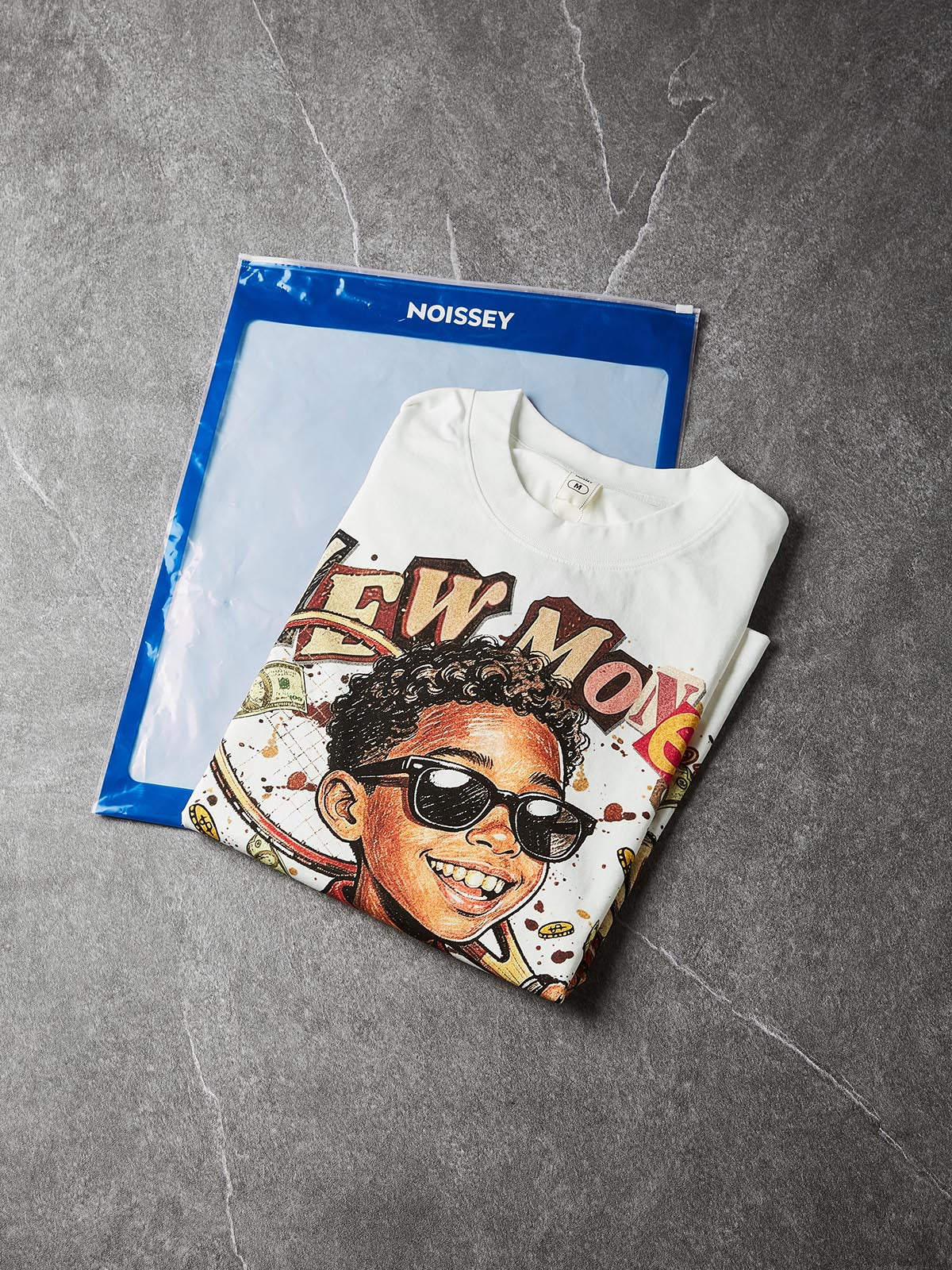 NOISSEY "NEW MONEY" TENNIS BOY GRAFFITI ART TEE