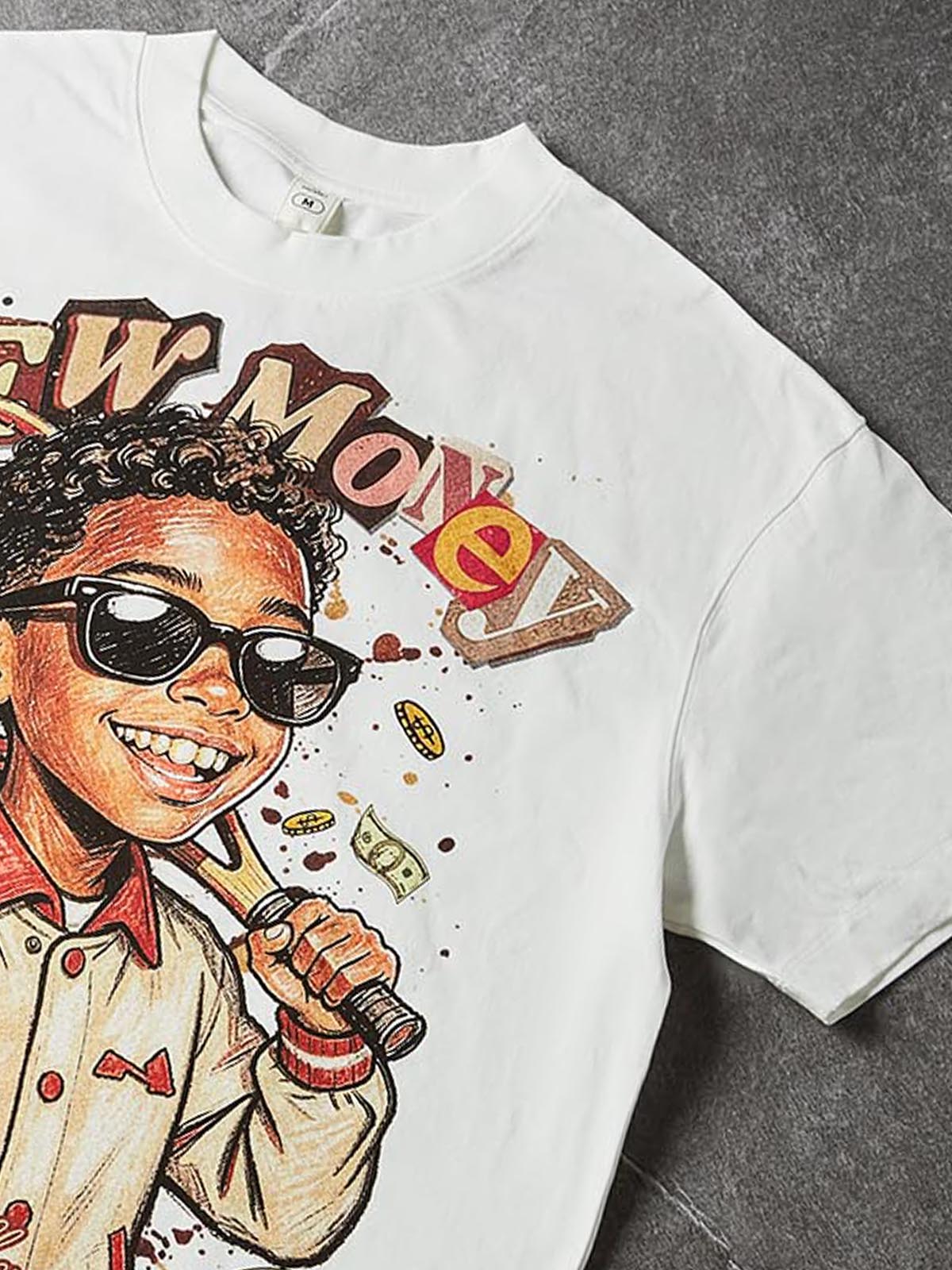 NOISSEY "NEW MONEY" TENNIS BOY GRAFFITI ART TEE