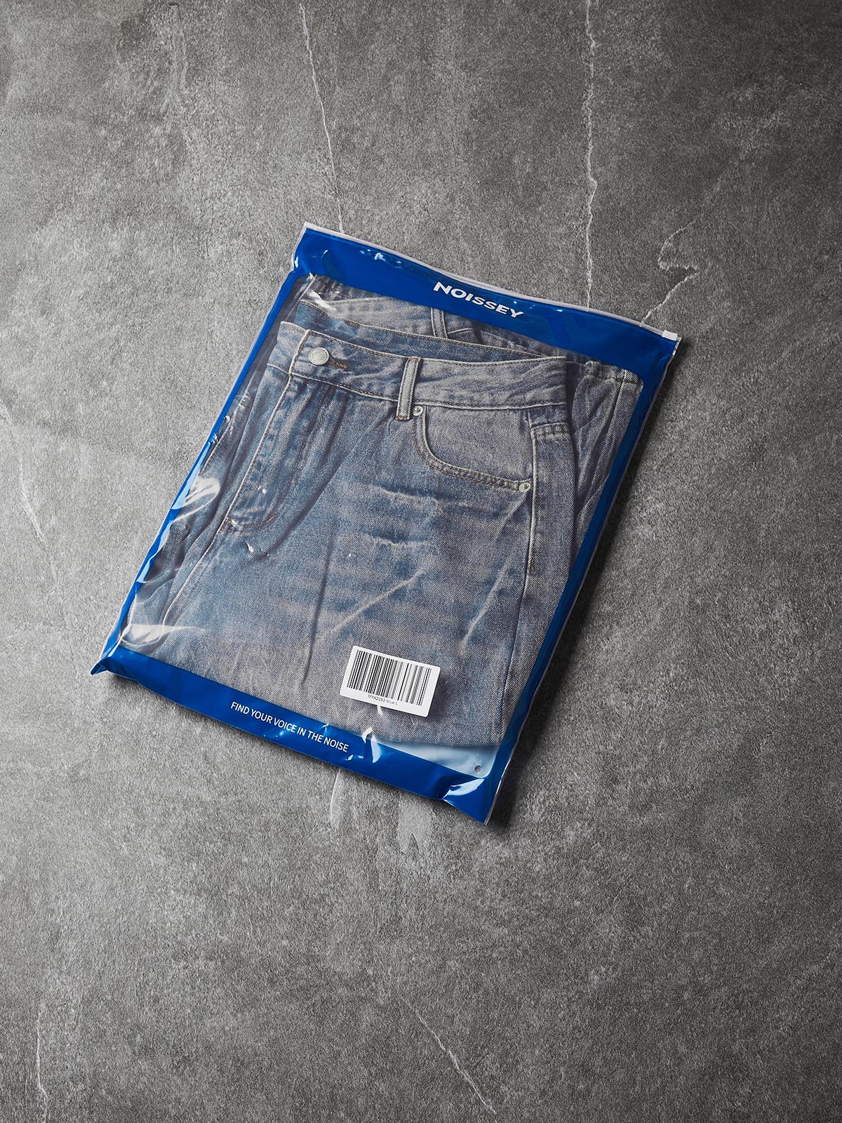 NOISSEY Ocean Washed Relaxed Denim Shorts (Premium Jewelry Chain Included) - Vintage Indigo