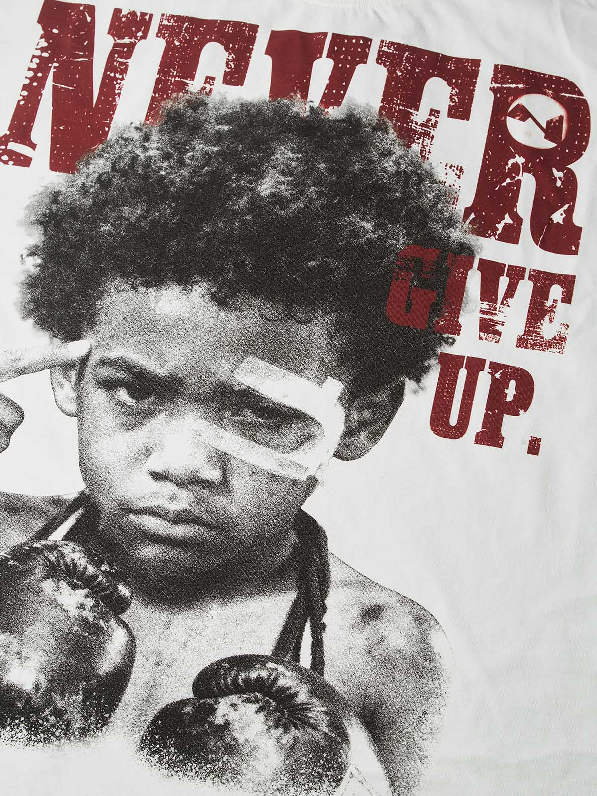 NOISSEY "Never Give Up" Boxing Portrait Cooling Boxy Tee