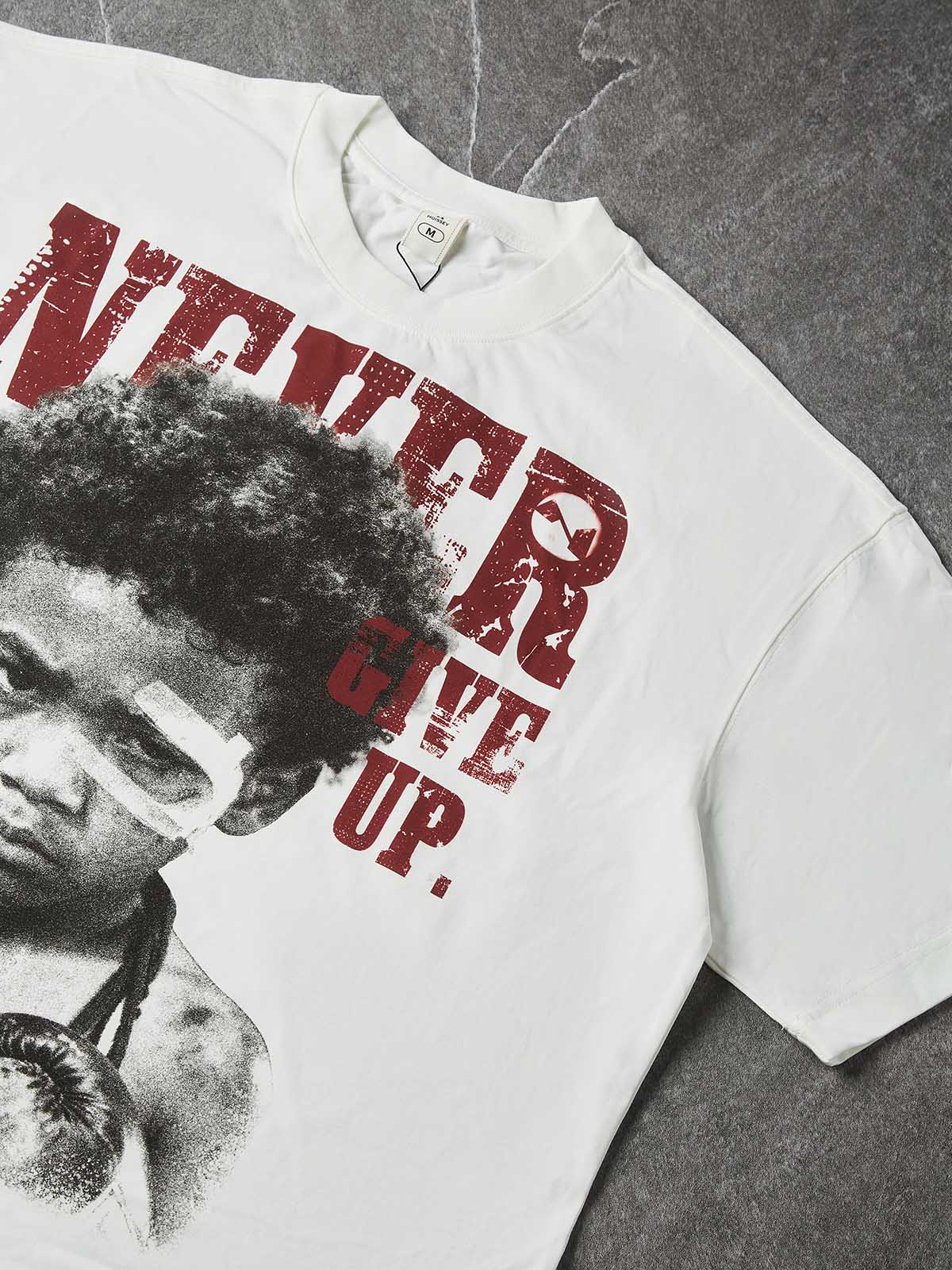 NOISSEY "Never Give Up" Boxing Portrait Cooling Boxy Tee