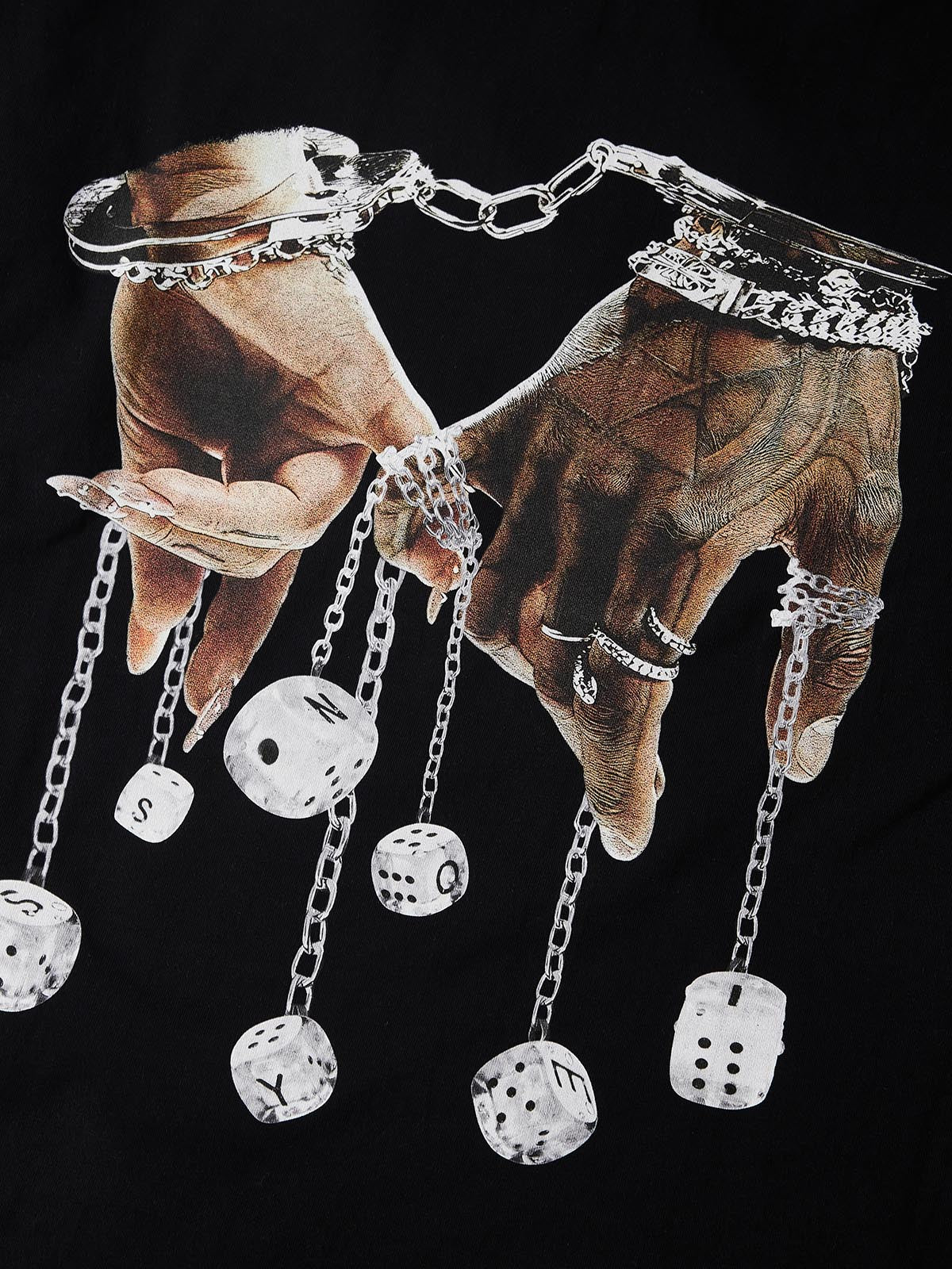 "Make a Promise" Print Long Sleeve with Diamond Accents on Sleeves