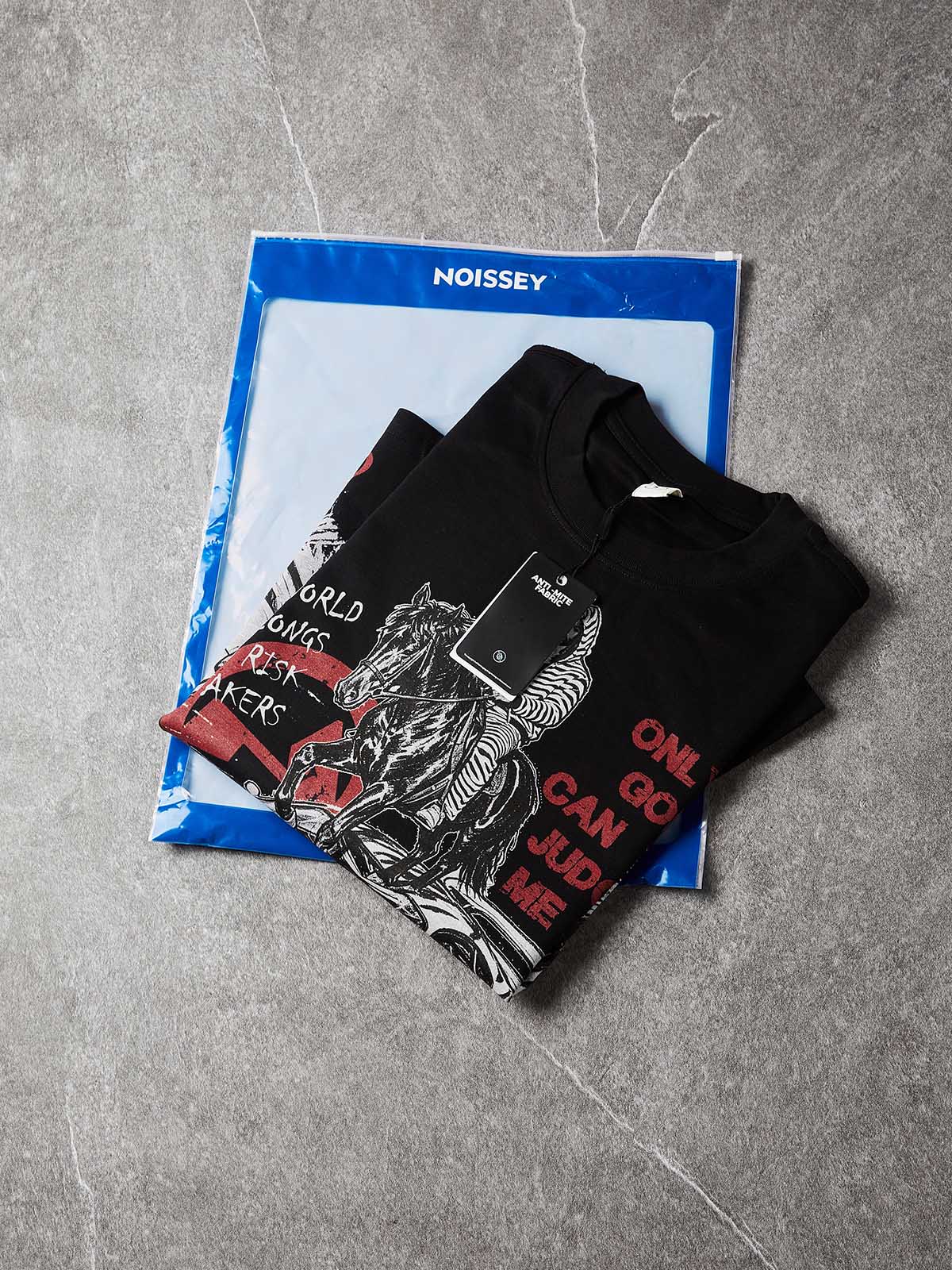 NOISSEY "Risk Takers" Black Long-Sleeve - Zebra Graffiti Tee