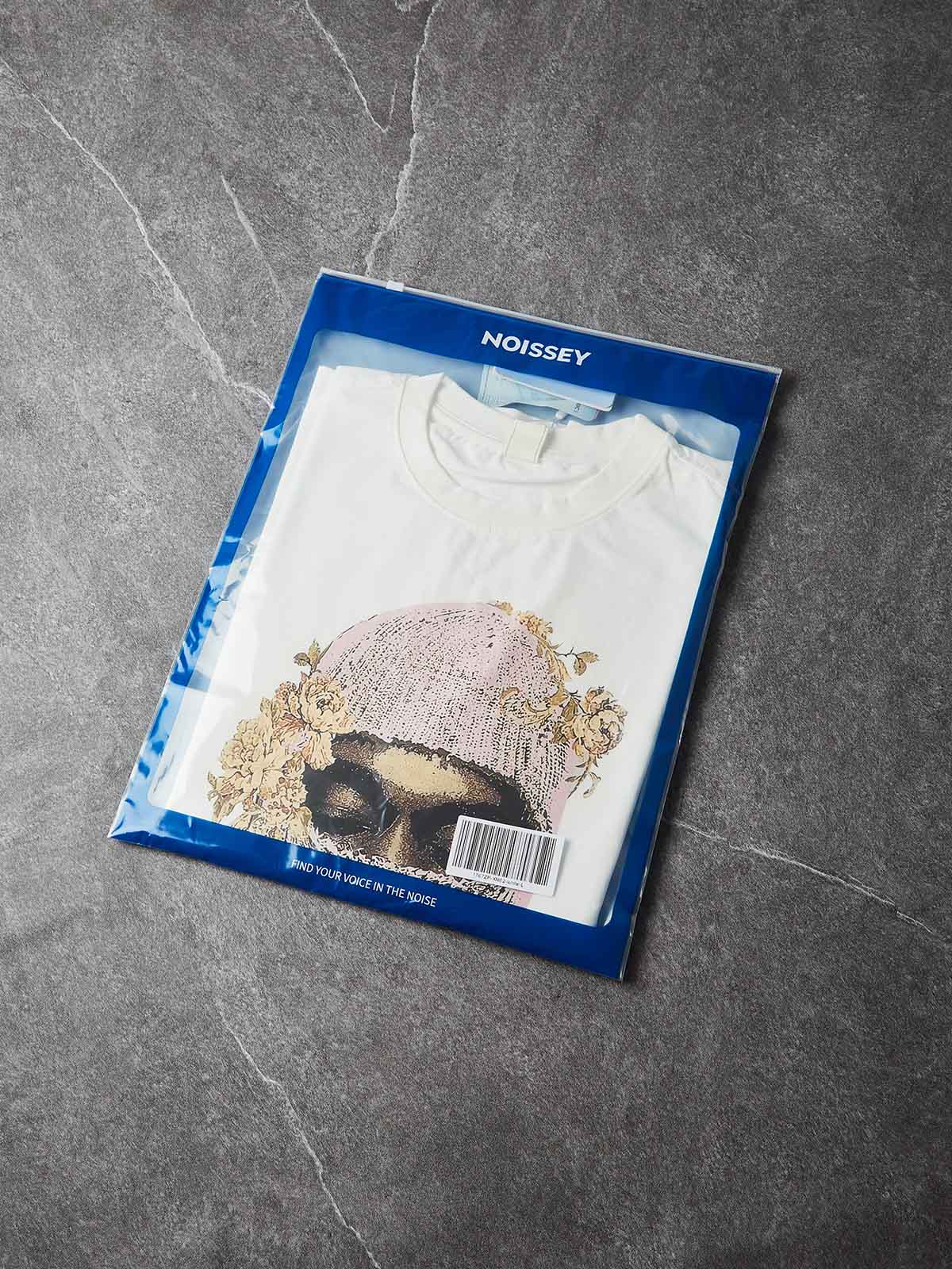 NOISSEY Vintage Knit Balaclava Print Tank Top