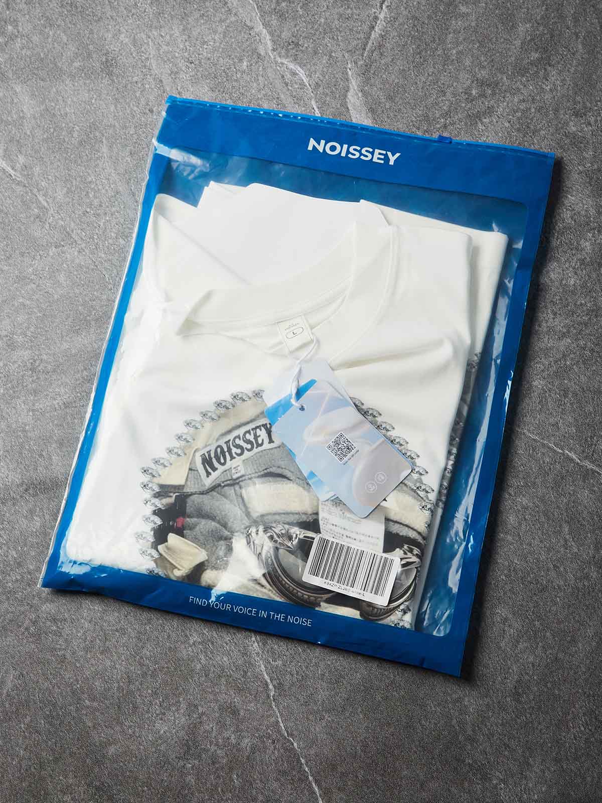 Shattered Collage Masked White long sleeve set
