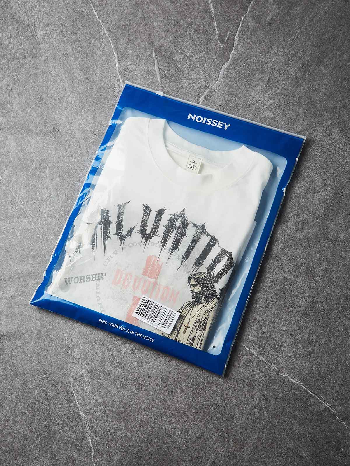 NOISSEY "Salvation & Devotion" Graphic Tee - Heavyweight Studio White