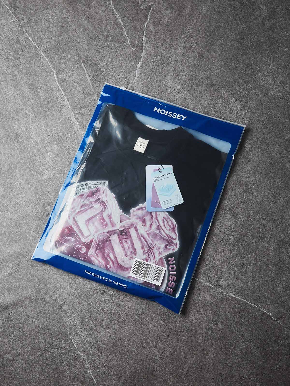 NOISSEY "Purple Lean" Graphic Tee - Heavyweight Boxy Black