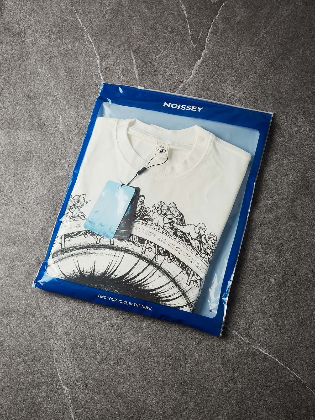 NOISSEY "The Last Supper" Eye Graphic Long Sleeve - Heavyweight White