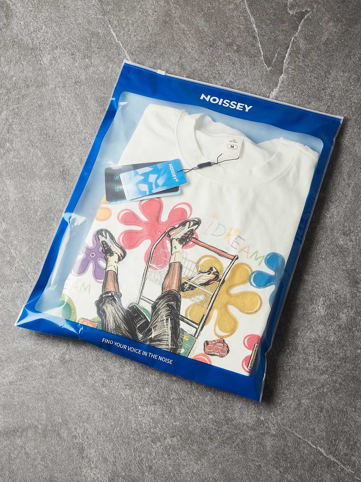 NOISSEY "Beware The Ides" Caesar Assassination Painting Hand Gesture Oversized Tee Two Colors
