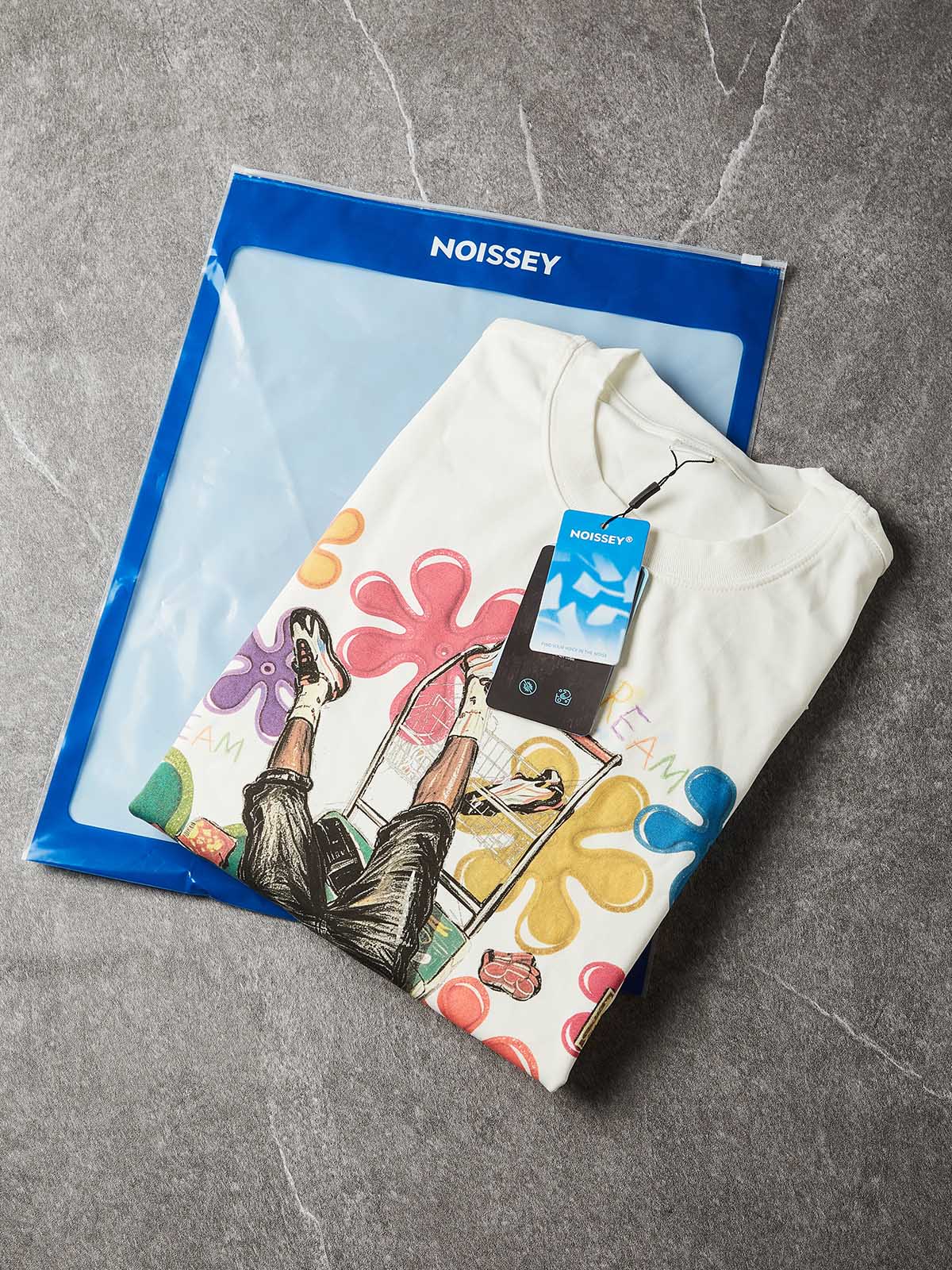 NOISSEY "Beware The Ides" Caesar Assassination Painting Hand Gesture Oversized Tee Two Colors