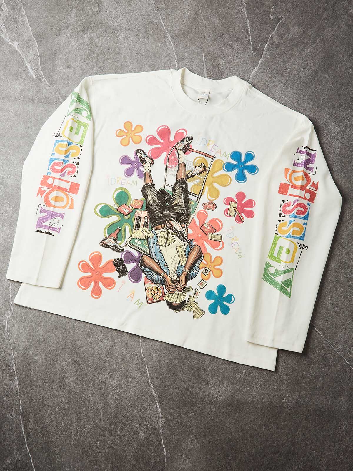NOISSEY "Beware The Ides" Caesar Assassination Painting Hand Gesture Oversized Tee Two Colors