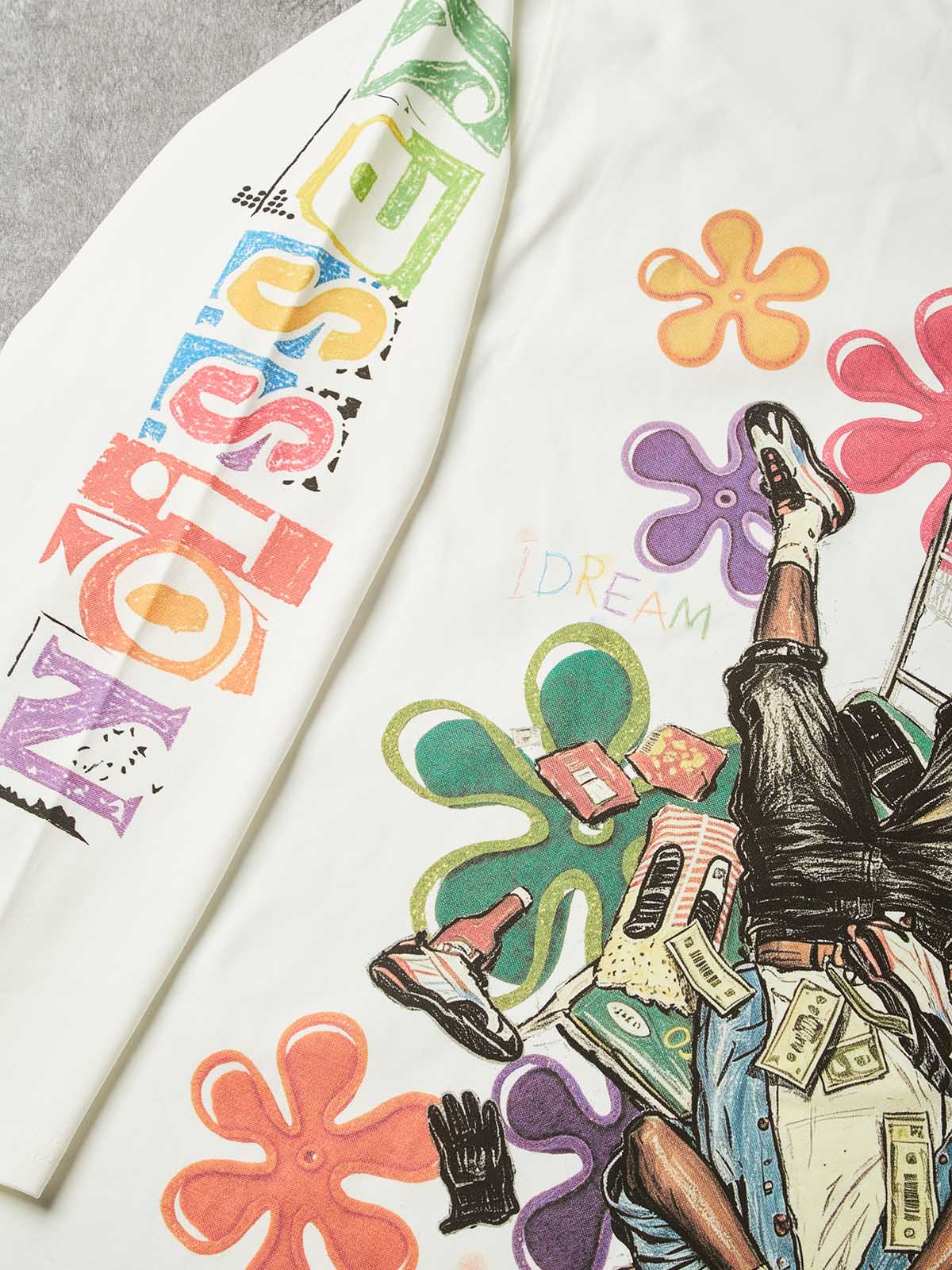 NOISSEY "Beware The Ides" Caesar Assassination Painting Hand Gesture Oversized Tee Two Colors