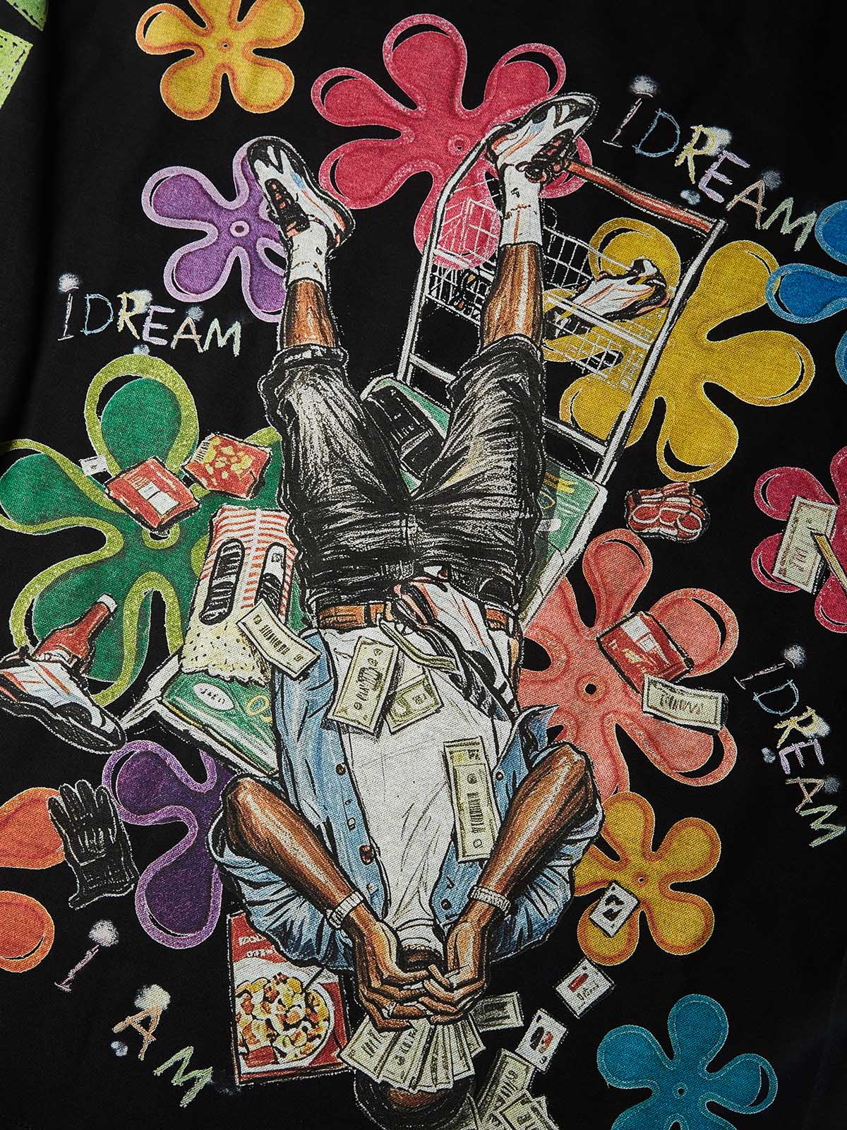 NOISSEY "Beware The Ides" Caesar Assassination Painting Hand Gesture Oversized Tee Two Colors