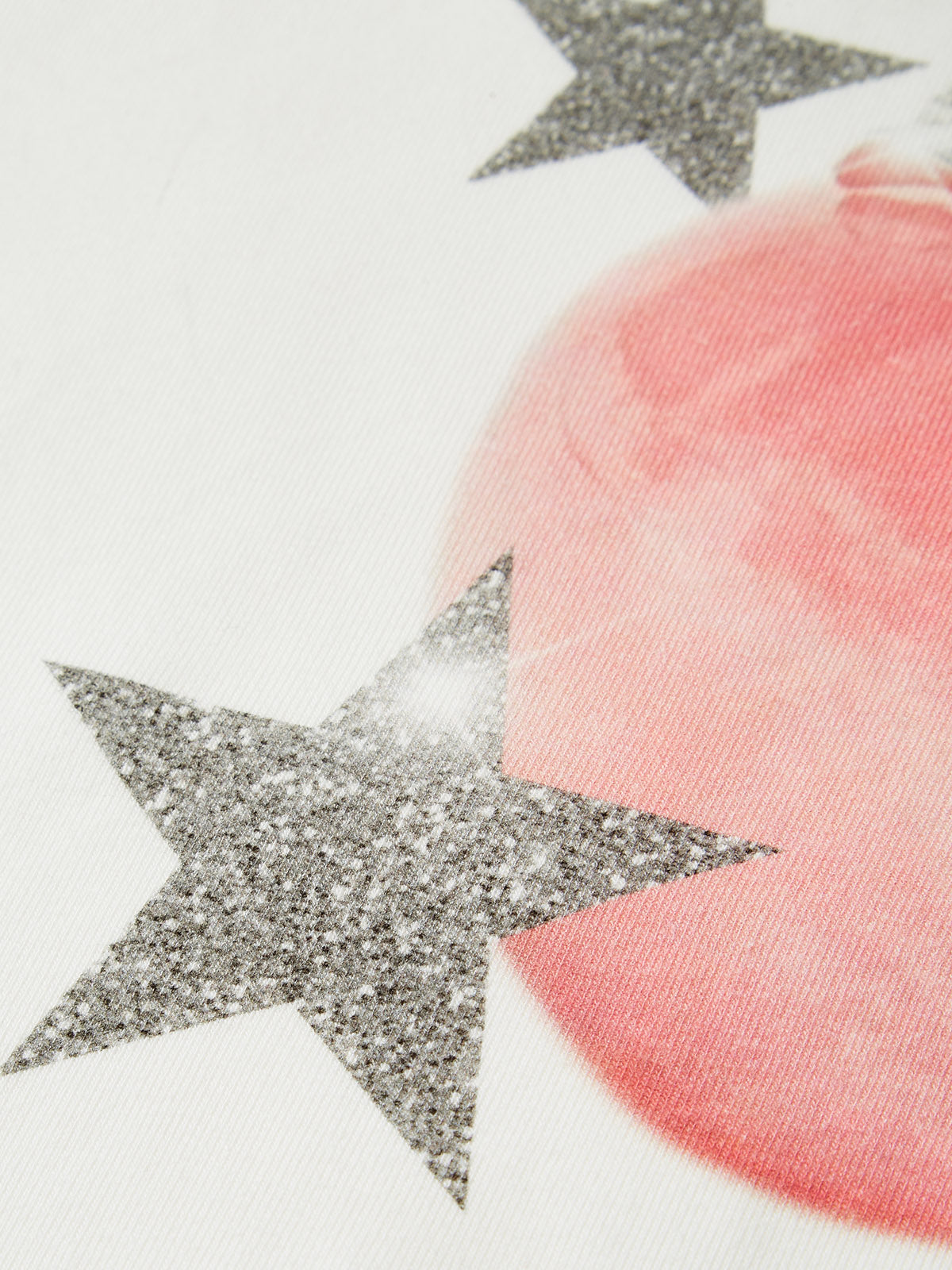 Pink Crystal Apple Star Print Baby Tee