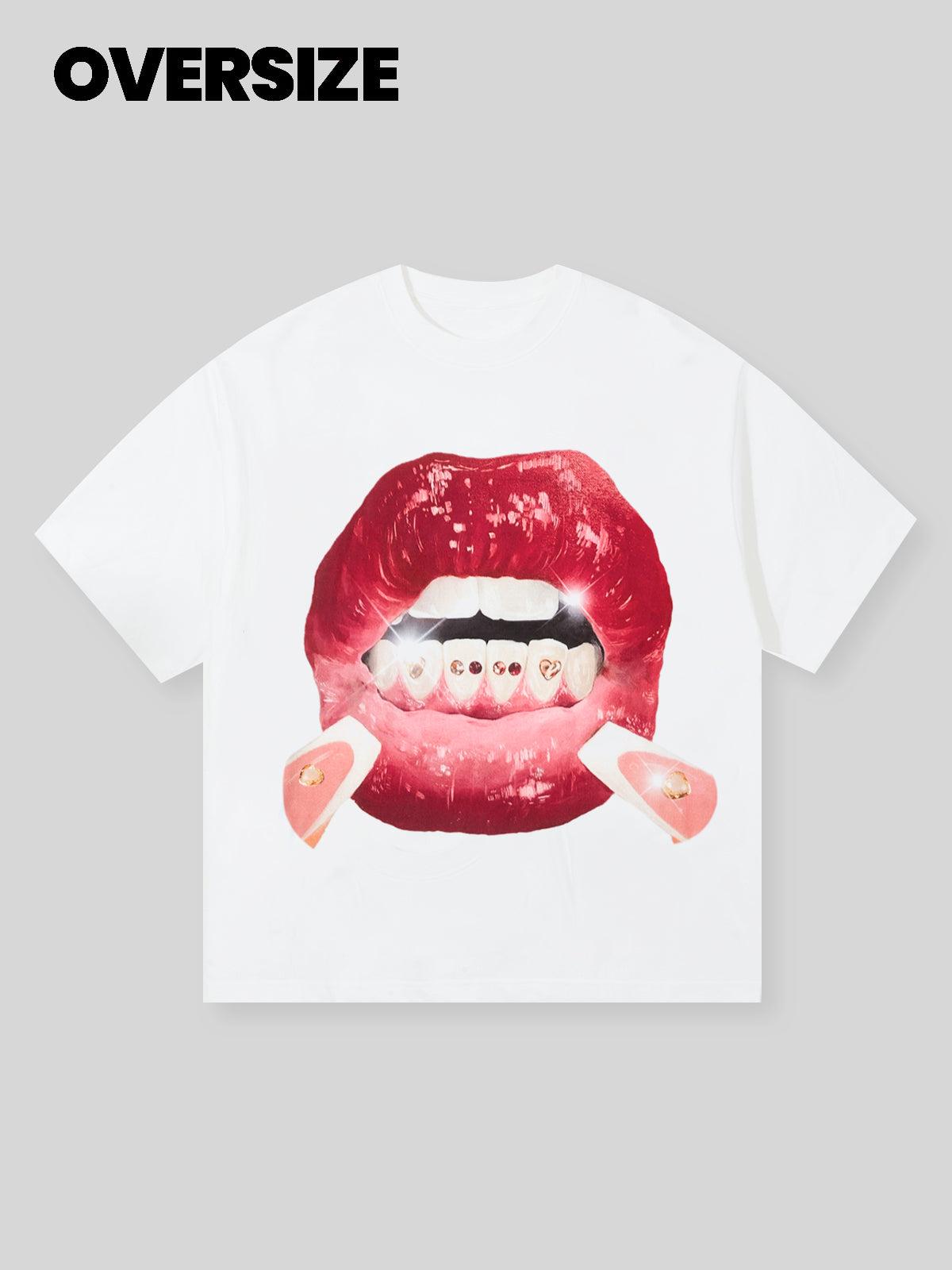 BOUNCE BACK© Red Lips Print T-Shirt