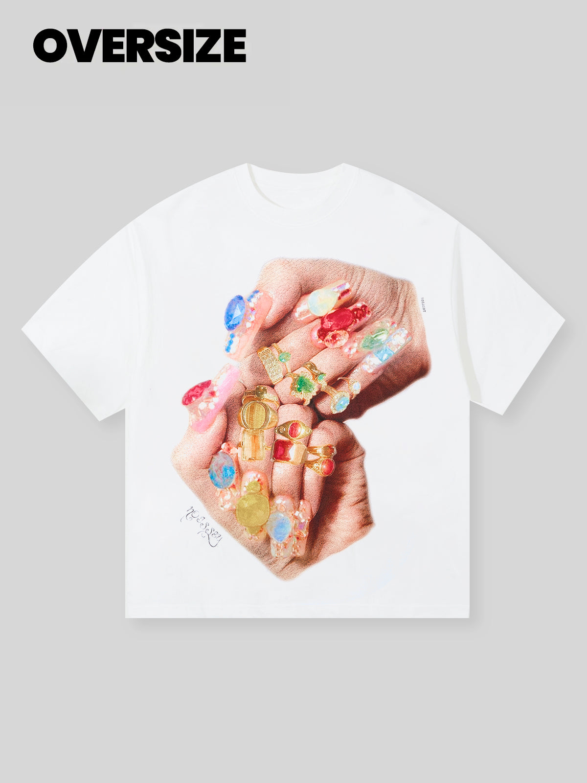 Fruit Diamond Nail Printed T-shirt