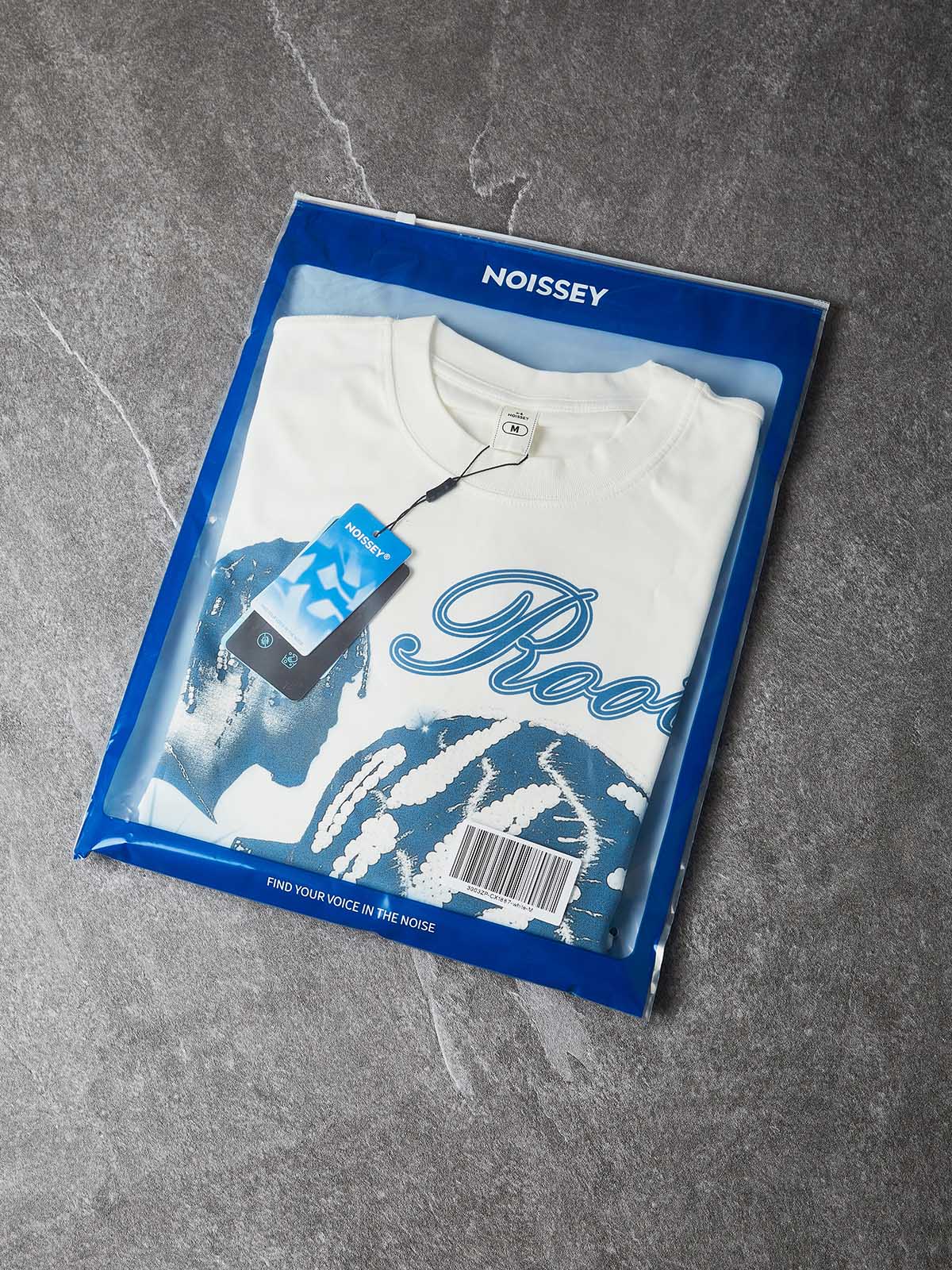 NOISSEY "Roots Deep" Retro Cyanotype Braids Culture Graphic Boxy Sweatshirt
