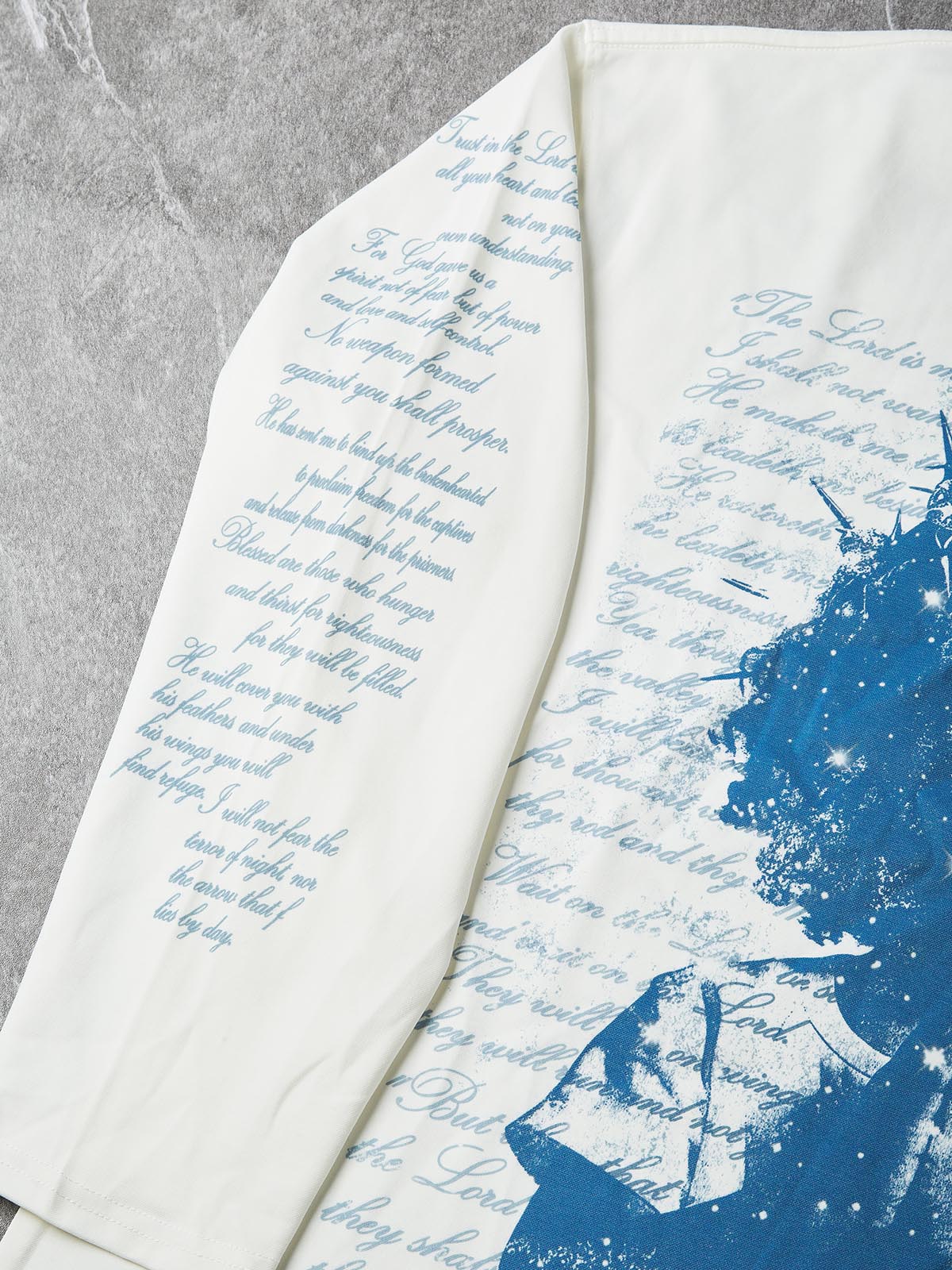 NOISSEY "THORNY COVENANT" BIBLICAL SCRIPTURE LONG-SLEEVE SWEATSHIRT
