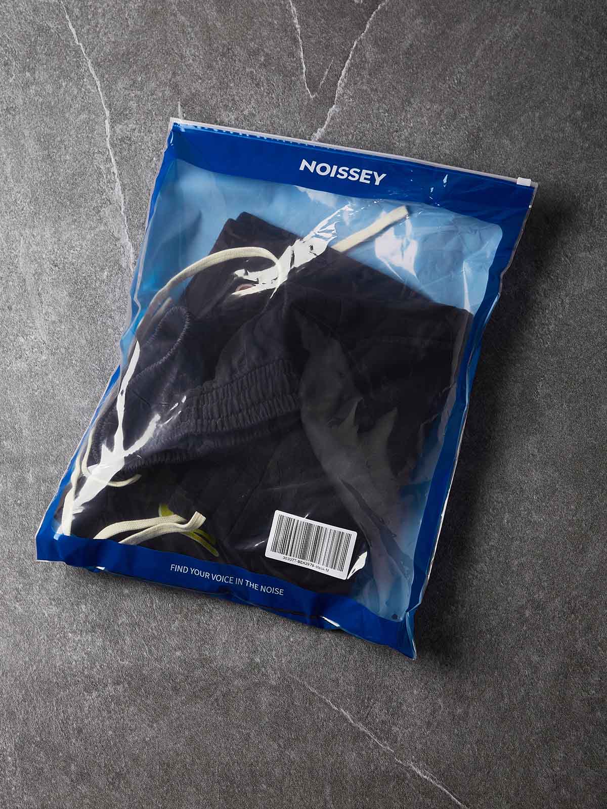 NOISSEY Washed Black Multi-Color Script LOGO Printed Oversized Sweat Shorts