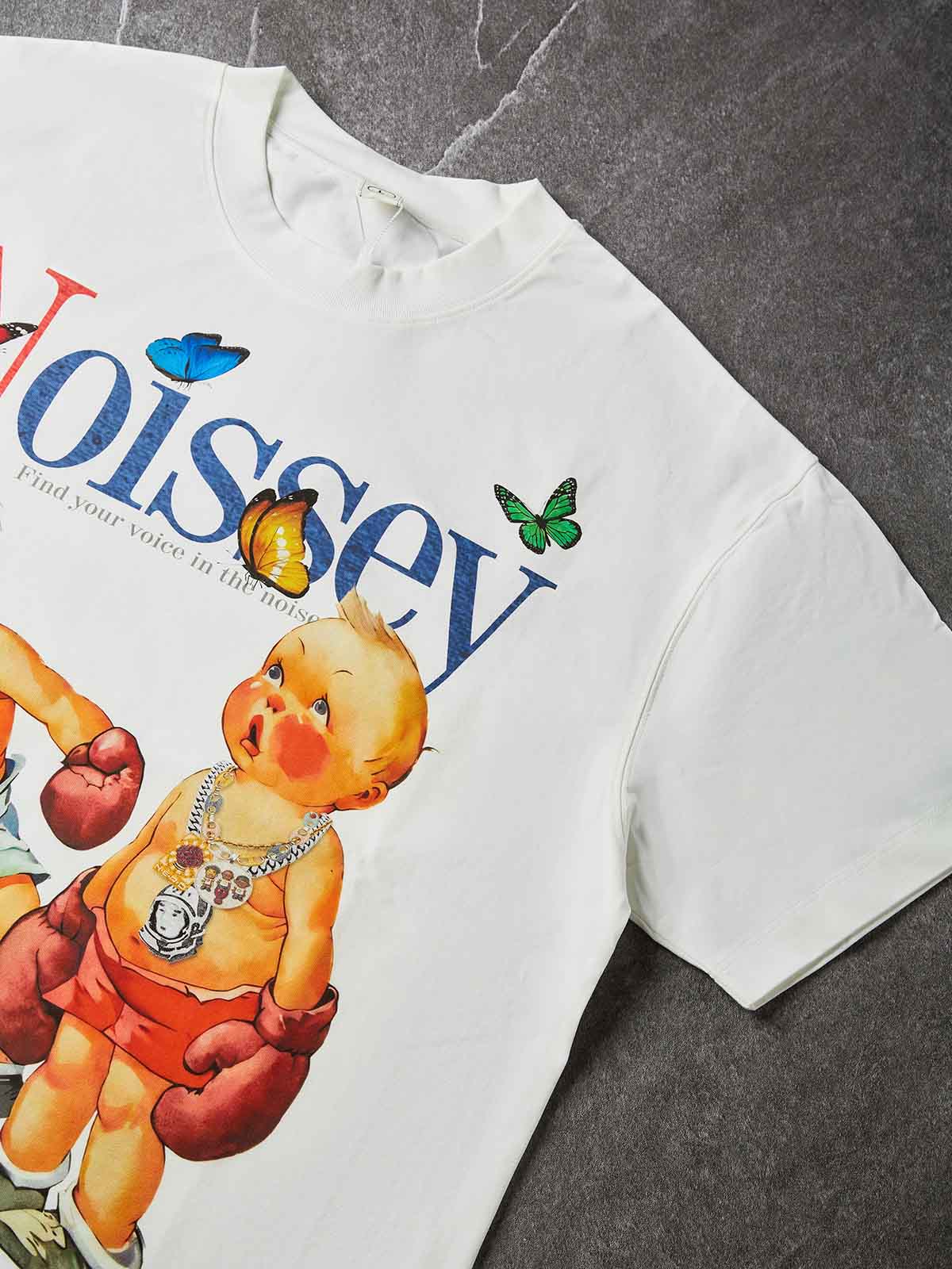 NOISSEY "Vintage Boxing Babies" Cooling Heavyweight Boxy Tee