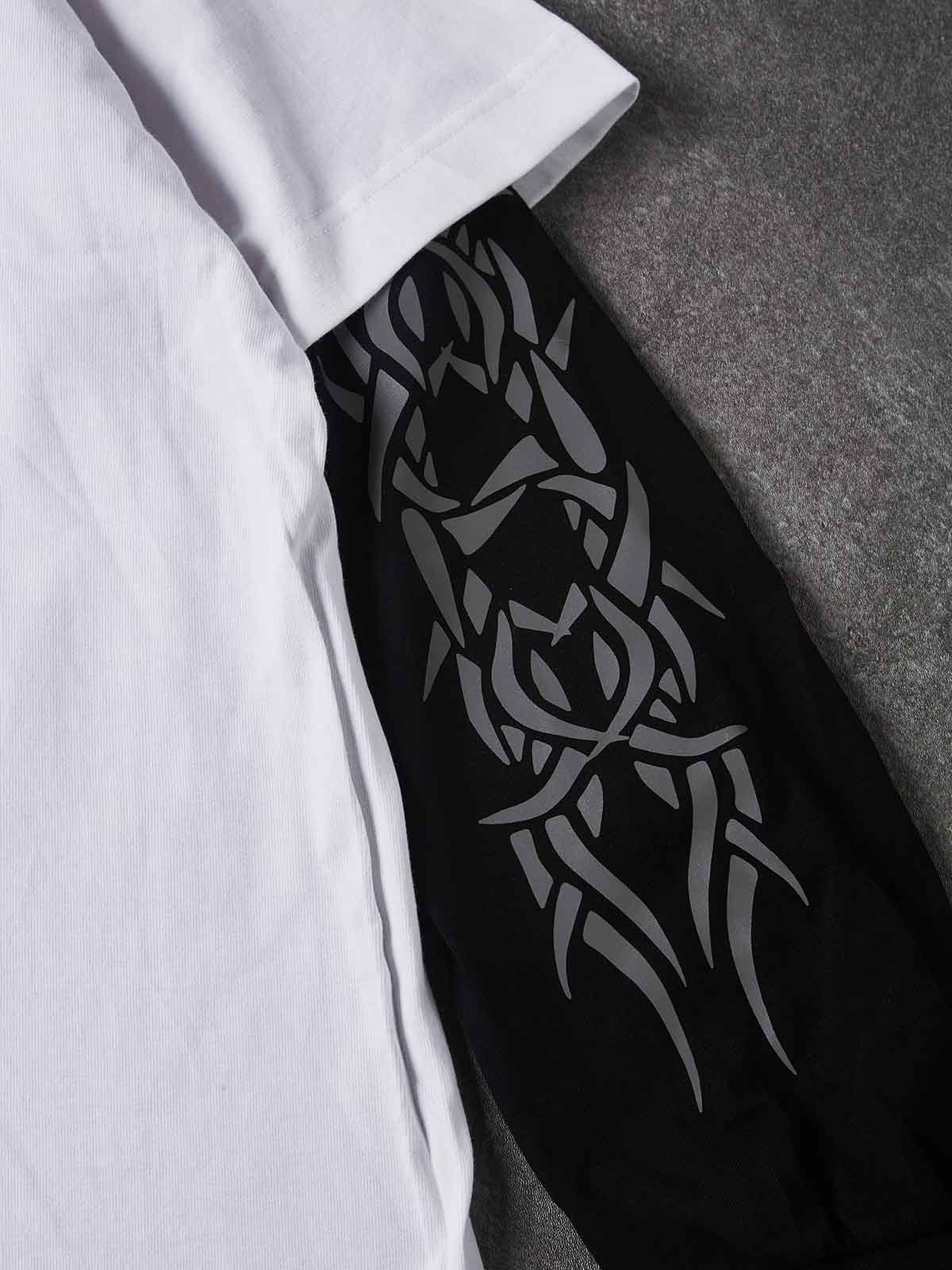 Headscarf Art, Glowing Arm Material, Genuine Two-Piece Print Long Sleeve