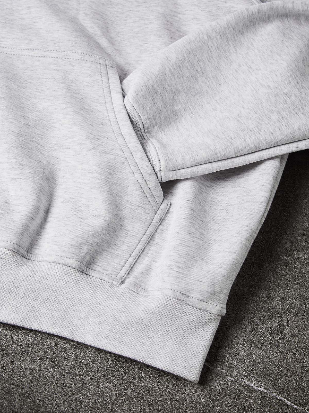 NOISSEY Essential Boxy Zip-Up Hoodie - Grey