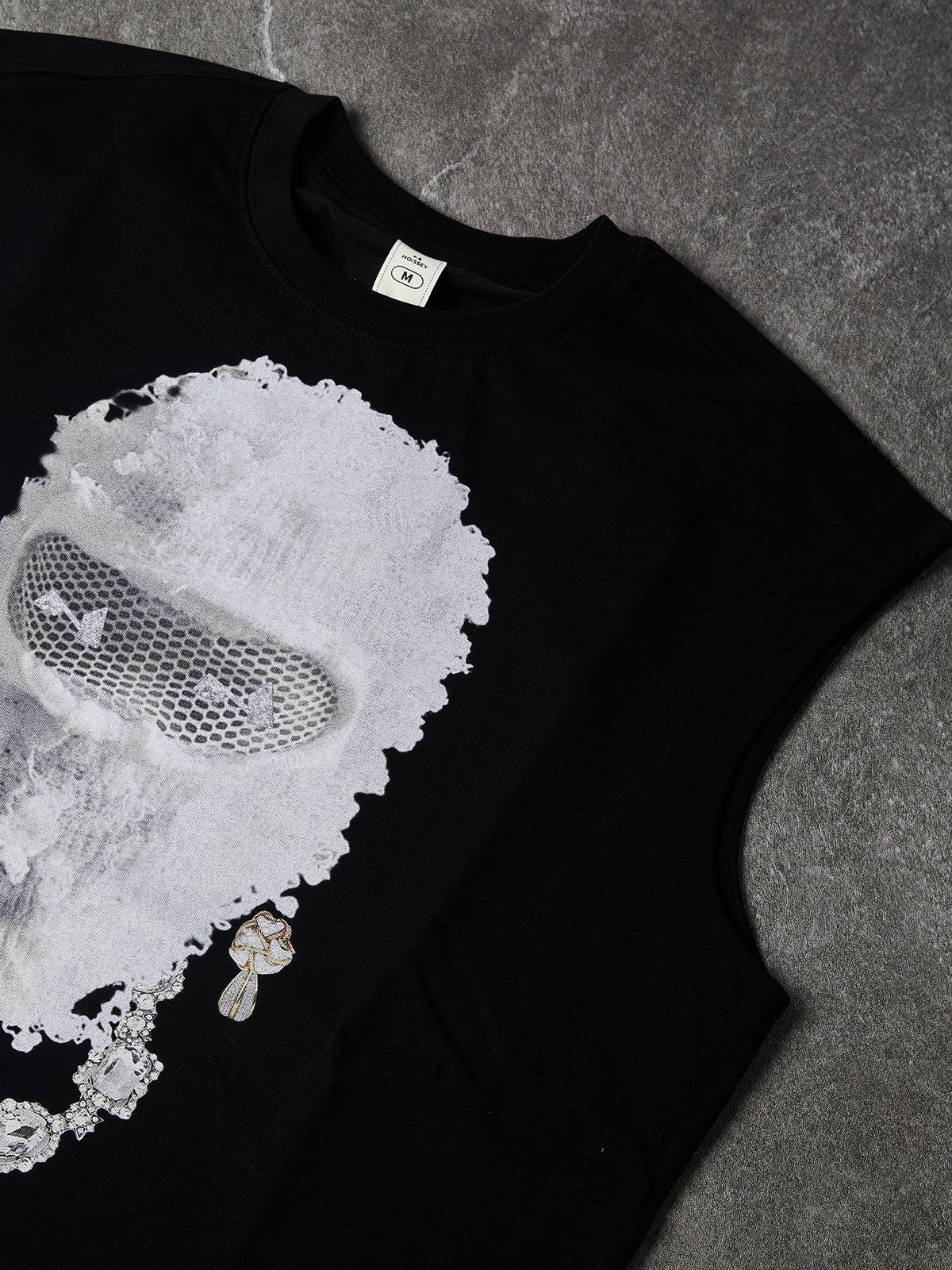 Masked Diamond Headgear Print Tank Top