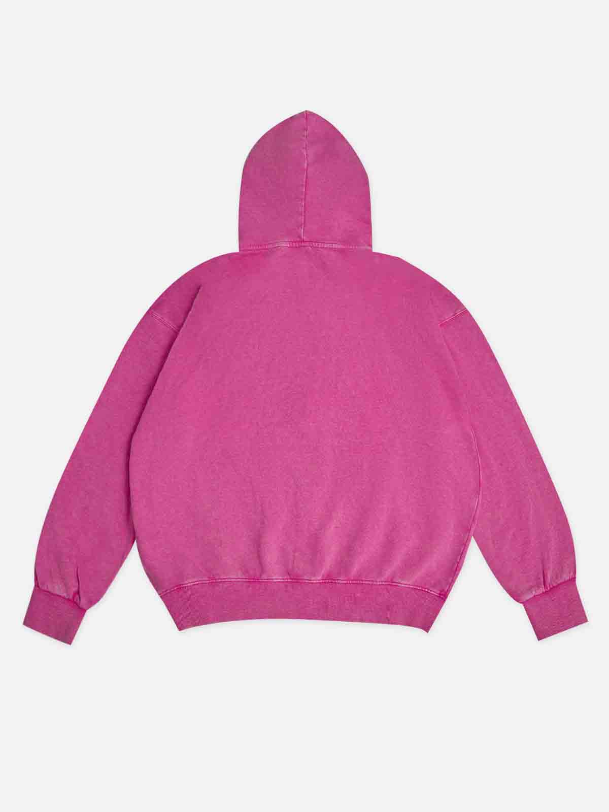 Braided Art Nail 350g Pink Washable Printed Hoodie