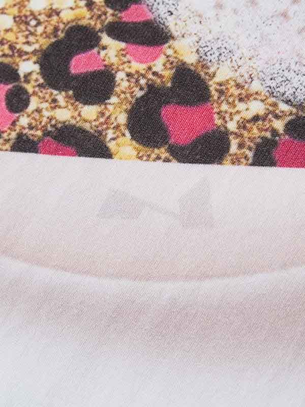 Leopard Print Rhinestone Pool 8 Exclusive Print T-Shirt