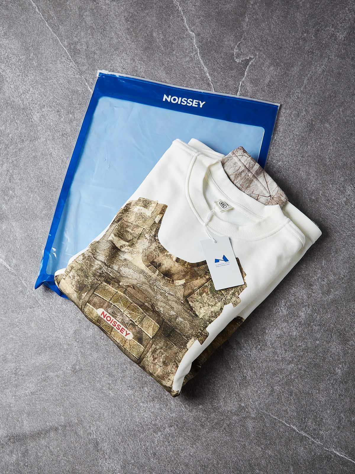 Maglia a maniche lunghe con stampa mimetica Real Tree e gilet antiproiettile