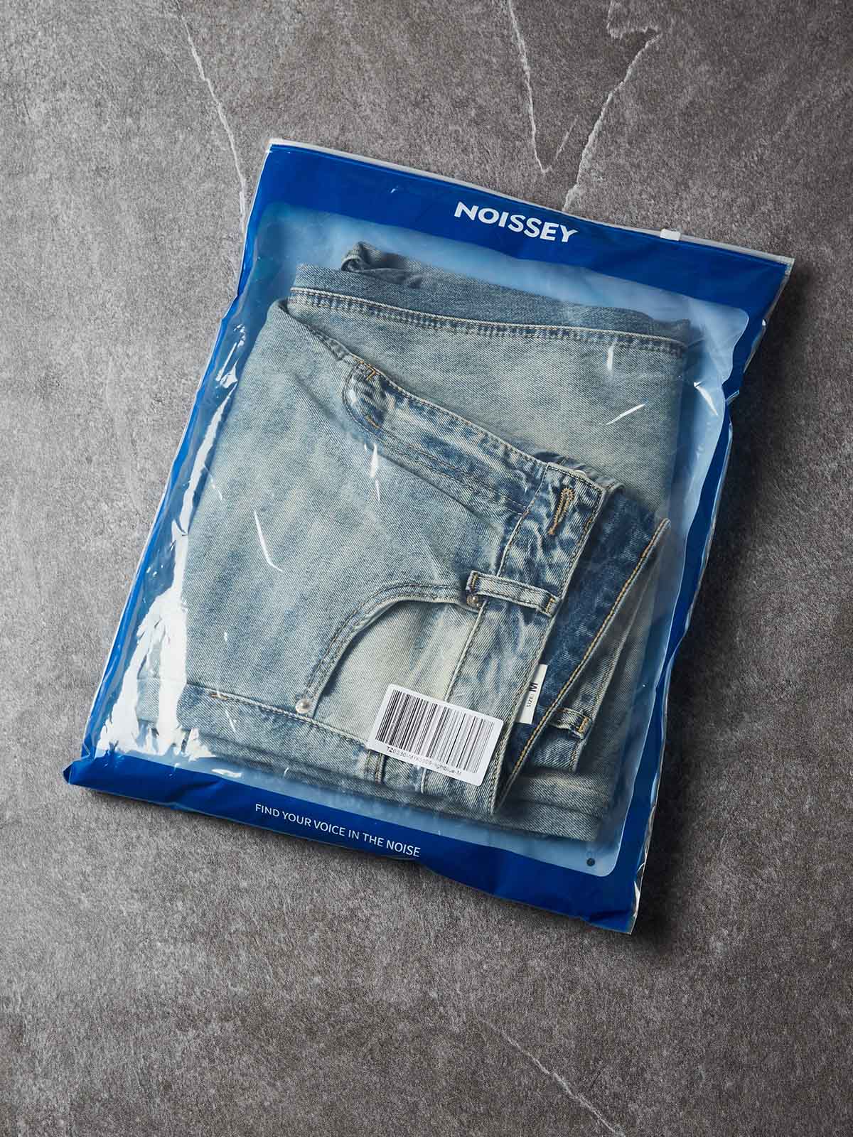 NOISSEY American Vintage Whiskered Curved-Leg Denim Jeans