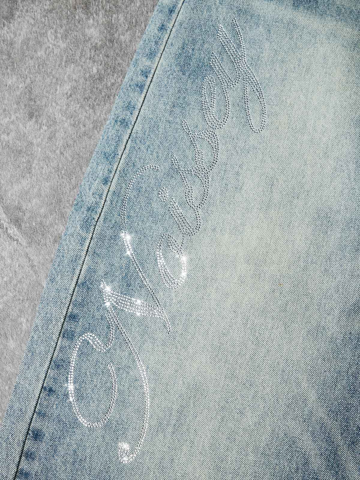 NOISSEY American Vintage Whiskered Curved-Leg Denim Jeans
