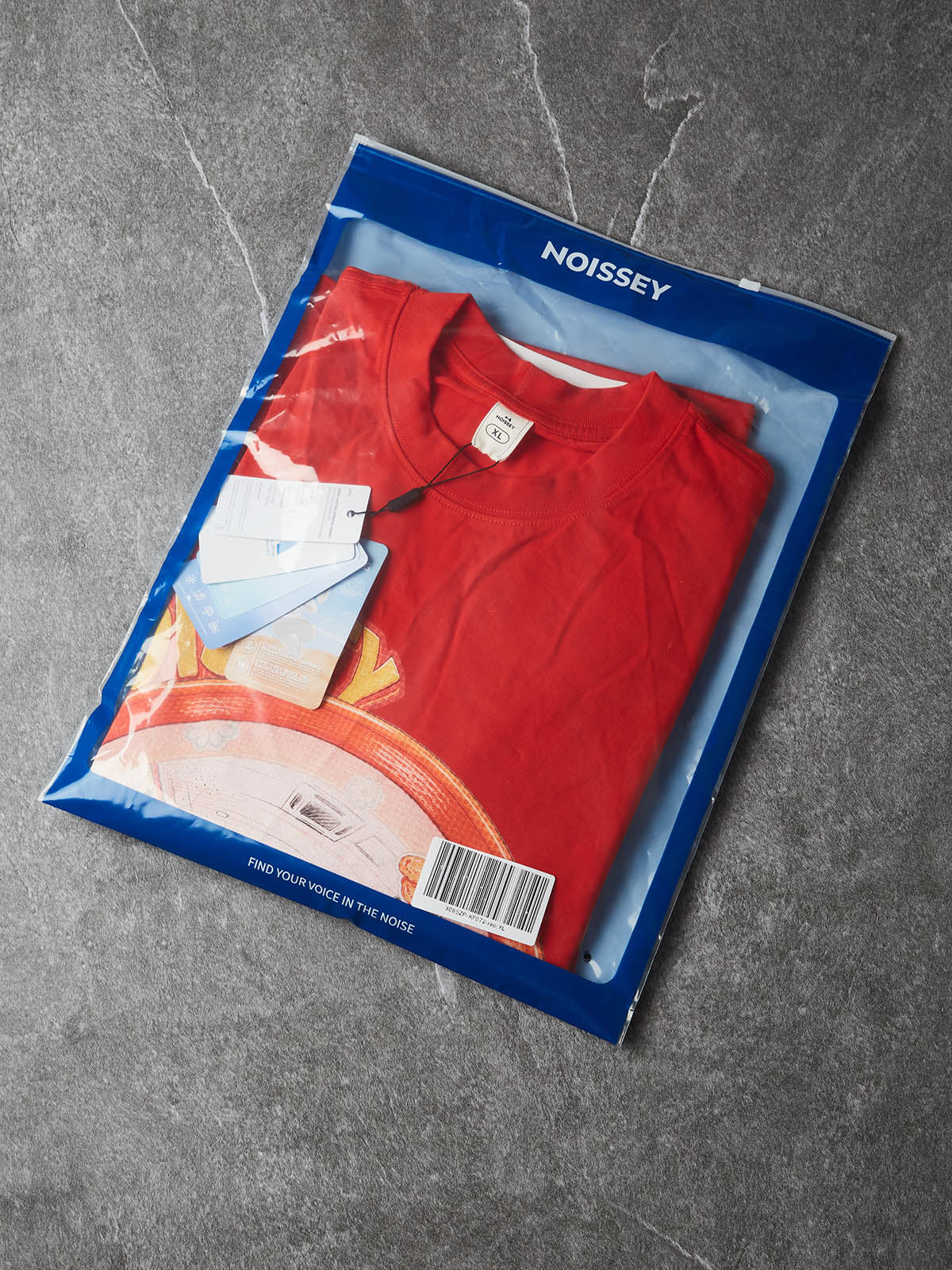 NOISSEY Fisheye Diner Burger Graphic T-Shirt - Red
