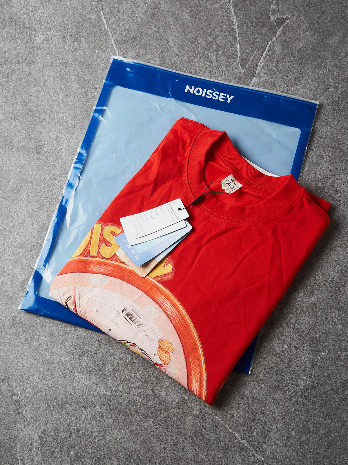 NOISSEY Fisheye Diner Burger Graphic T-Shirt - Red