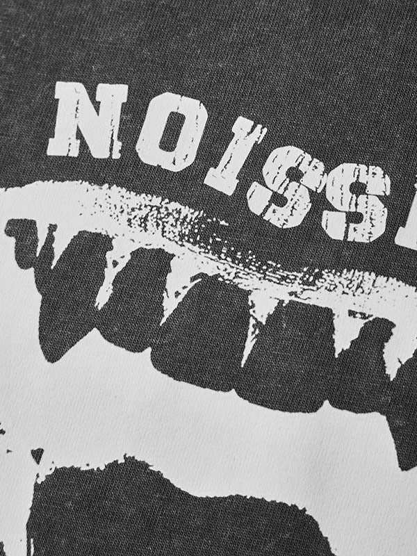 NOISSEY Logo Lip Monochrome Print T-shirt