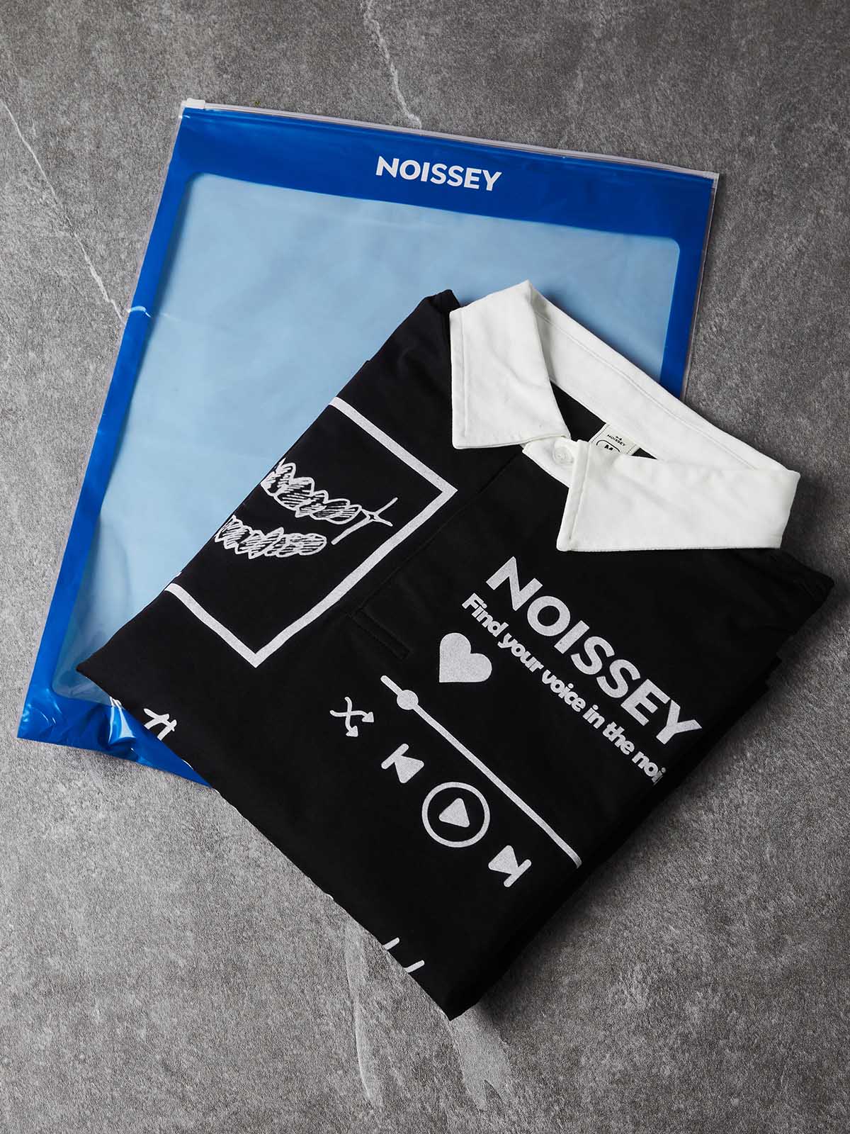 NOISSEY "I Still Hit Play" Music Album Art Polo Sweatshirt - Pitch Black