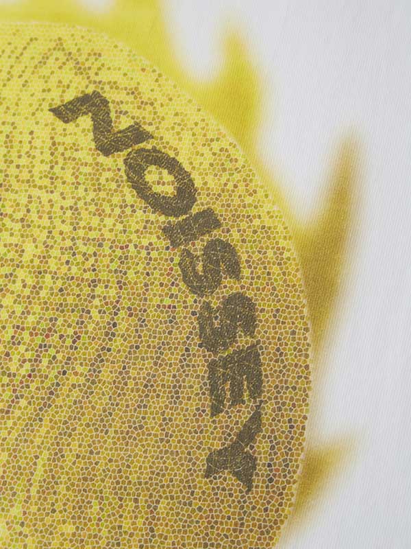 NOISSEY Yellow Yarn Mask Print T-Shirt