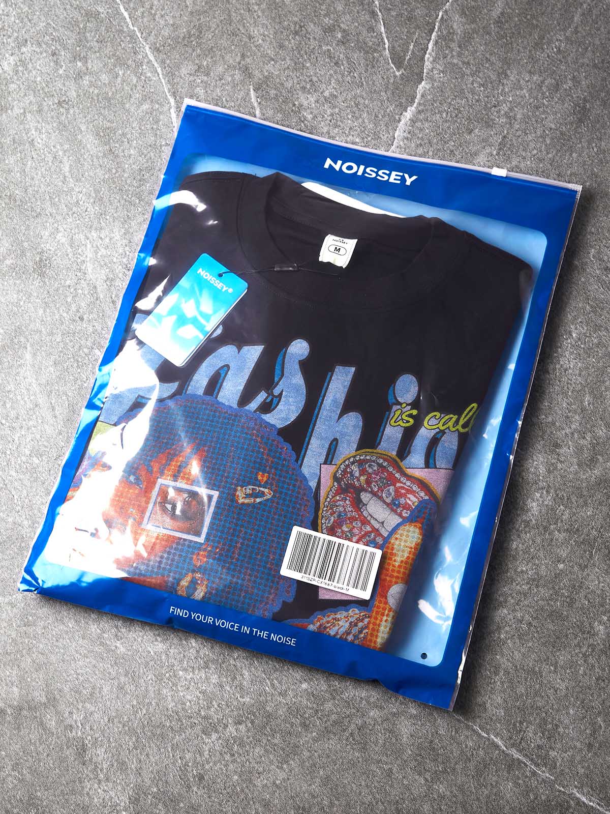 NOISSEY Y2K Pop Art Collage Graphic Long Sleeve Sweatshirt - Black Streetwear Pullover