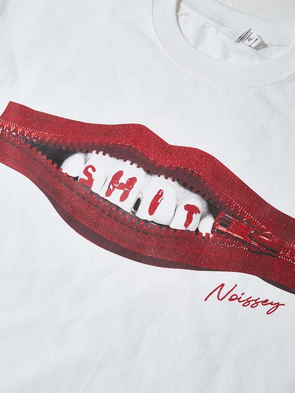 T-shirt classique zippé Noisey Teeth