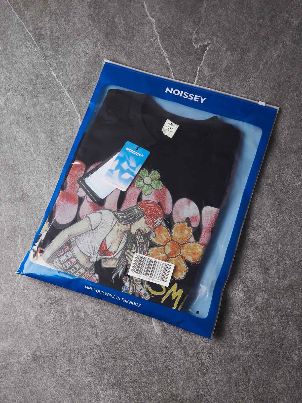 NOISSEY Hand-Drawn Toy Cars Girl Graffiti Long Sleeves