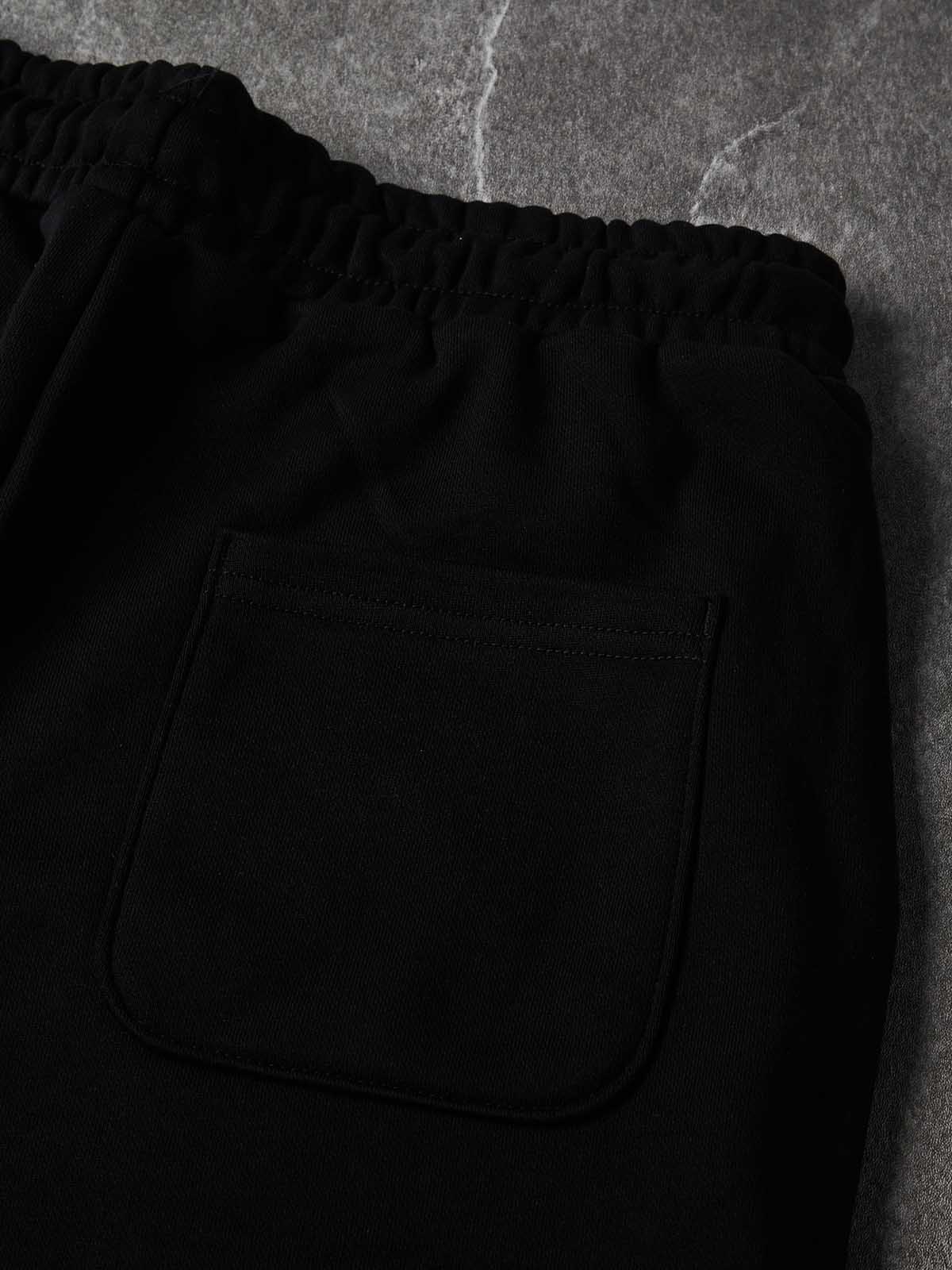 NOISSEY Angel &amp; Cross Religious Graphic Heavyweight Drawstring Casual Pants