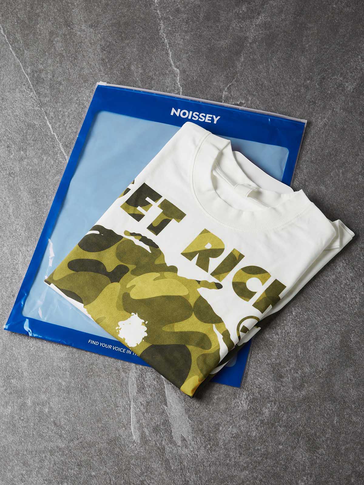 NOISSEY "Get Rich" Camo Silhouette Tee