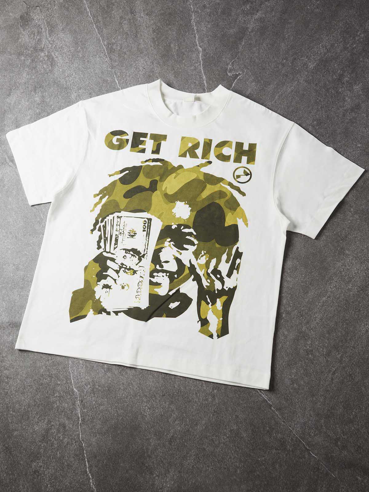 NOISSEY "Get Rich" Camo Silhouette Tee