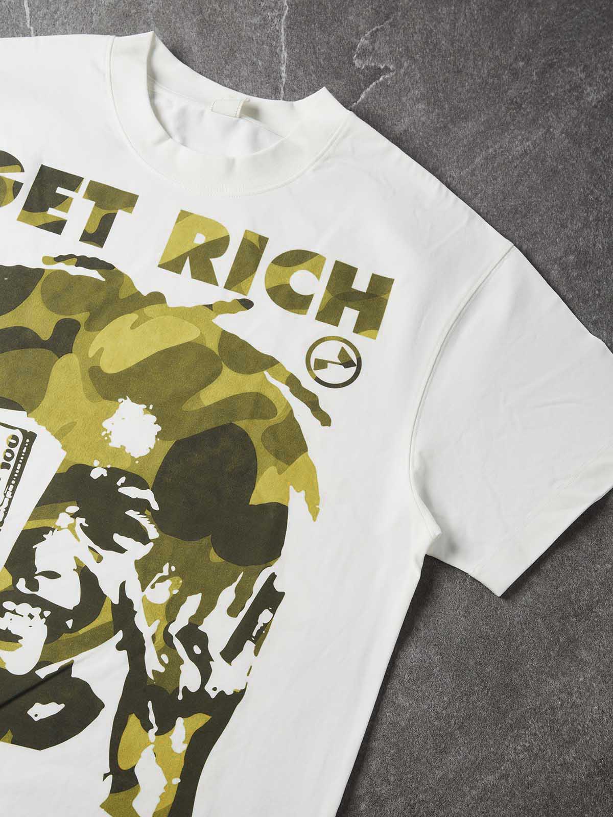 NOISSEY "Get Rich" Camo Silhouette Tee
