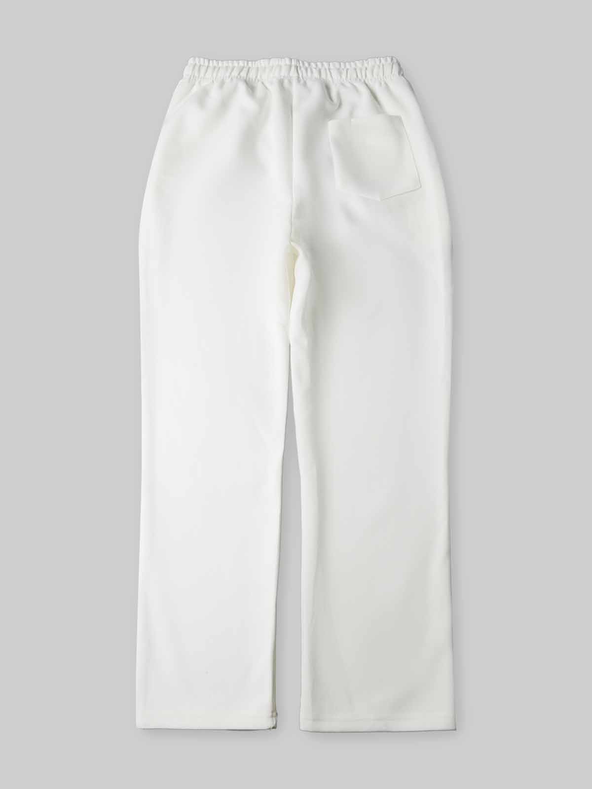 NOISSEY Colorful Floral Graffiti Heavyweight Drawstring Casual Pants - White Streetwear Sweatpants