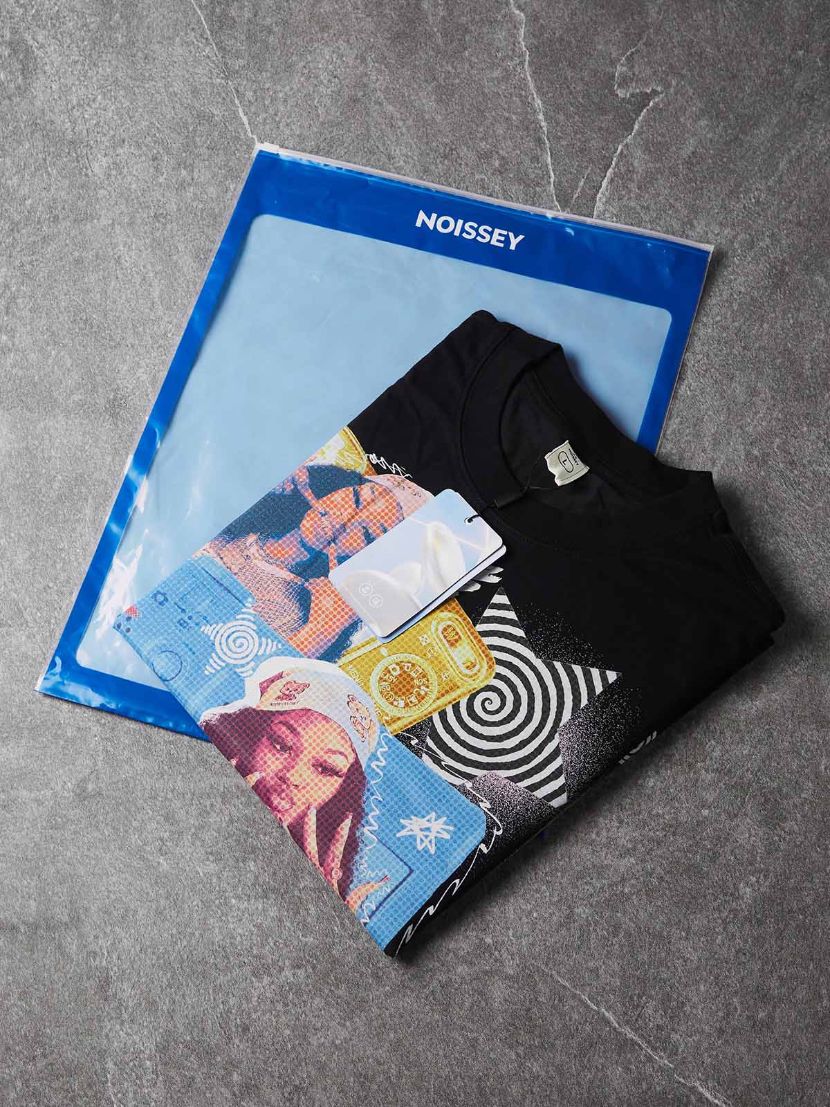 NOISSEY Pop Art Multi-Camera It-Girl Graphic Boxy Tee