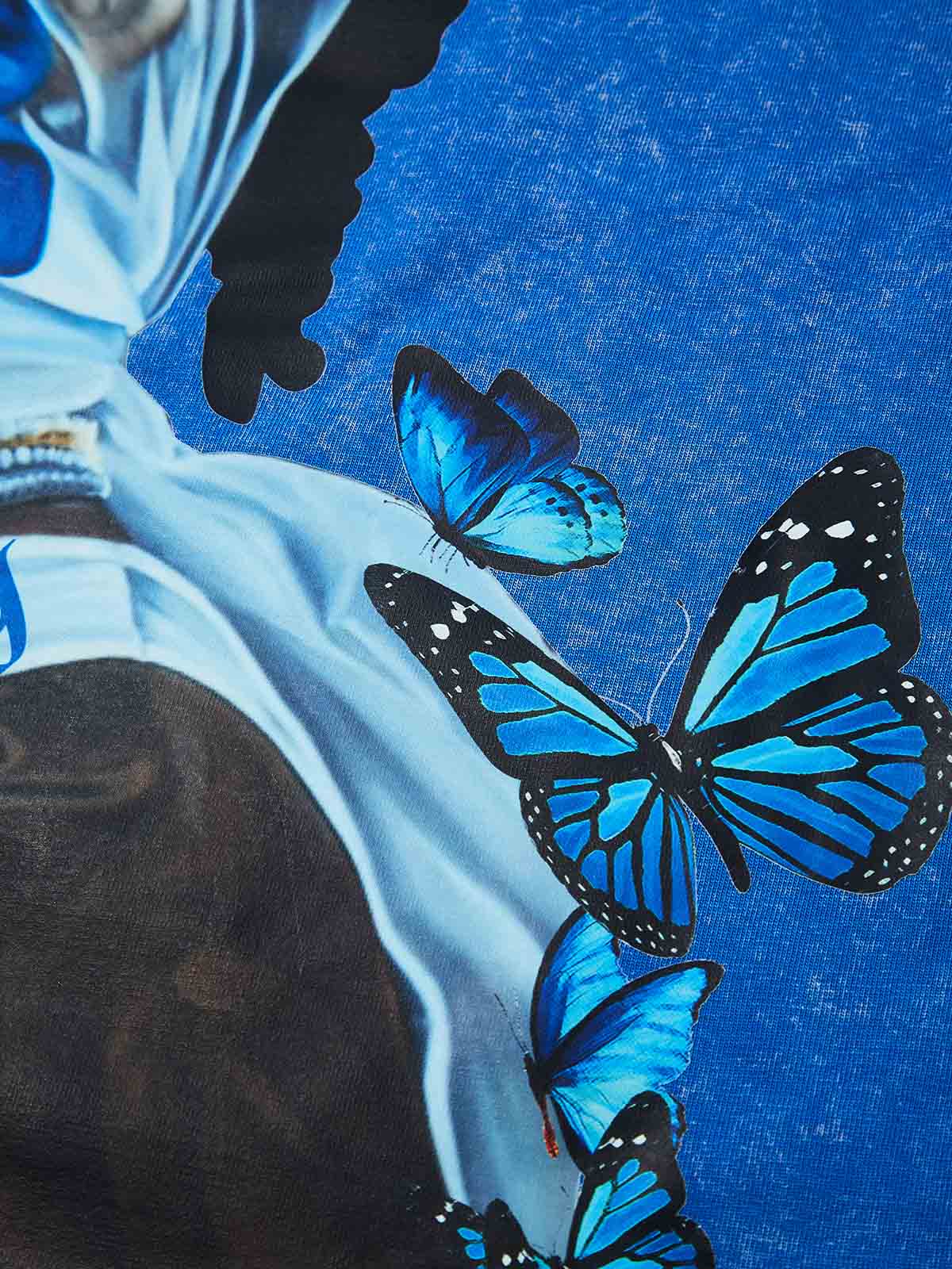 Gunna Album Artwork Blue Wash Print Tee