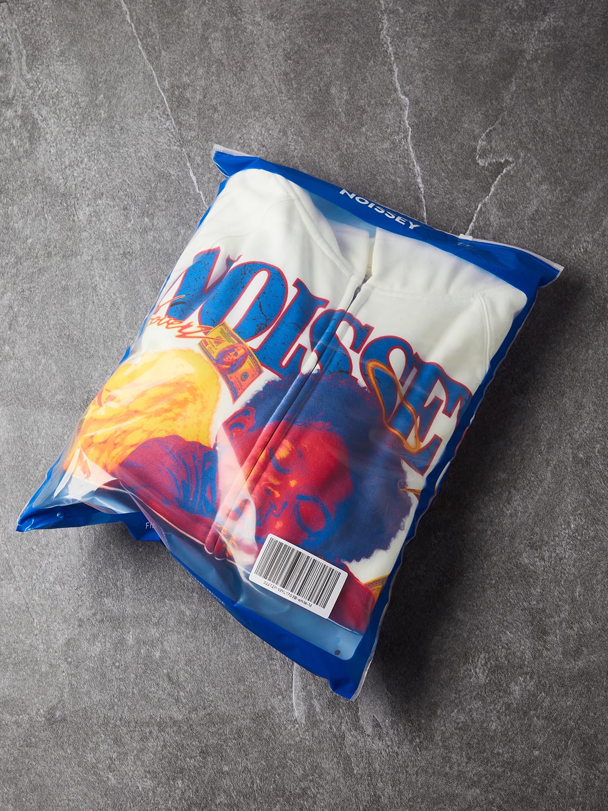 NOISSEY "Money On My Mind" High-Saturation Angel Full-Zip Hoodie - Black