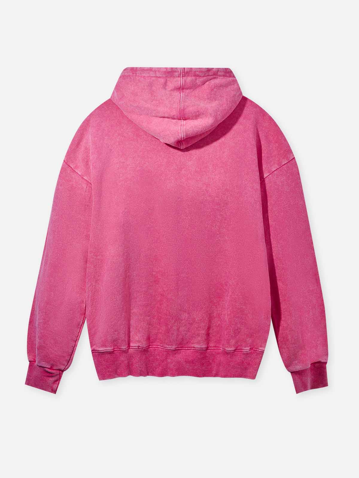 Noissey Rhinestone Logo 350g Pink Wash-Print Hoodie