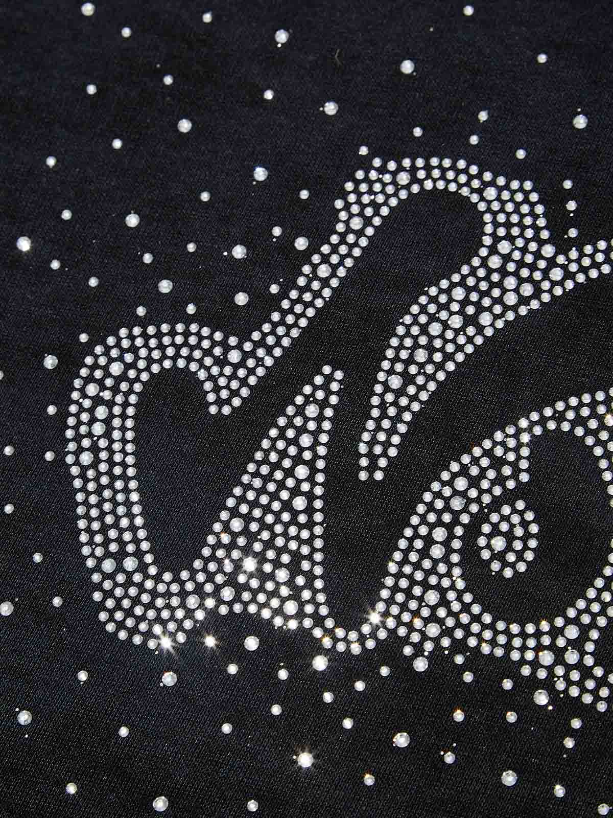 Noissey Rhinestone Logo Glitter Hoodie